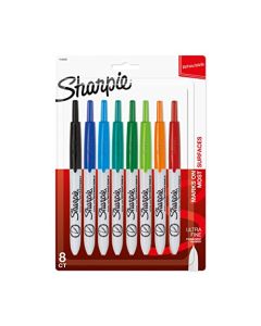 Sharpie Retractable Negro, Azul, Verde, Naranja, Rojo 8pieza(s) - Marcador permanente (Negro, Azul, Verde, Naranja, Rojo, Multicolor, 8 pieza(s))