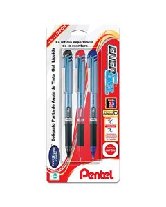 Bolígrafo Sport EnerGel Ink Inside Tinta Negra Blíster Pack 03 Piezas-BLN15BP3-M