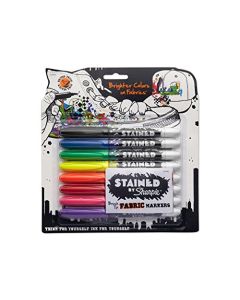 Sharpie Stained Permanent Fabric Marker, Assorted, 8-Pack (SAN1779005)