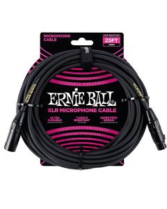 Ernie Ball - Cable para micrófono XLR, macho/hembra, 7,62 m