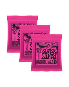 3 jueos de Cuerdas para uitarra eléctrica Ernie Ball 2223 Super Slinky Nickel Wound 9-42