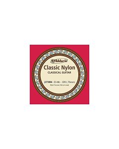 D'Addario J27H04, cuerda individual de nailon para guitarra clásica, nivel principiante, tensión dura, cuarta cuerda
