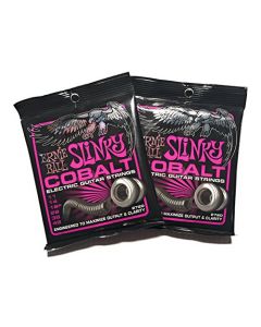 Ernie Ball 2720 Poder Slinky Cobalto cuerdas para guitarra eléctrica 11 - 48 2 Pack