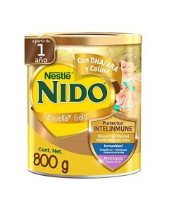 Alimento a Base de Leche Nido Excella Gold Lata 800g