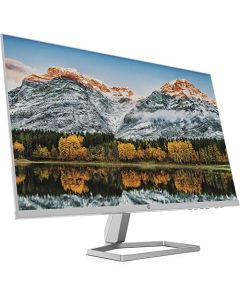 HP Monitor M27fw Full HD, IPS, 1920 x 1080, 75 Hz, 5ms GtG, 27", FreeSync, Antirreflejante, Luz Azul Baja, Ultra Delgado, Micro Bordes, Ajustable, VGA, HDMI, Plata/Blanco (2H1A4AA)