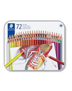 STAEDTLER 175 M72 Lápices de colores sin madera, varios colores (lata de 72)