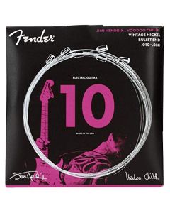 Fender Hendrix Voodoo - Cuerdas para guitarra eléctrica infantil, níquel clásico, extremo bala .010-.038