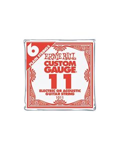Ernie Ball - Cuerda de guitarra única (níquel), color liso, 6 unidades