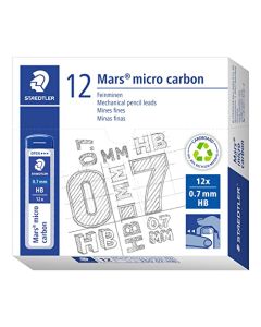 Staedtler 250 07-HB - Mina de repuesto HB, gris (12 piezas)