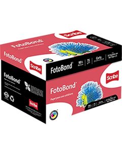 Scribe, Alebrijes, Clase Fotobond, Papel para Impresión o Copias, Contenido: 1 Caja con 10 Paquetes de 500 Hojas de Tamaño Carta de 21.6 x 27.9 Centímetros, Gramaje: 75 g/m2 Color: Blanco.