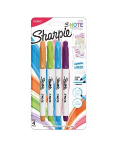 Marcador Resaltador Sharpie S-Note 4 colores