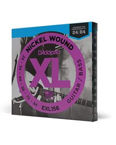 D'Addario EXL156 24-84 Fender Nickel Wound Bass VI Electric Guitar/Nickel Wound Bass Strings