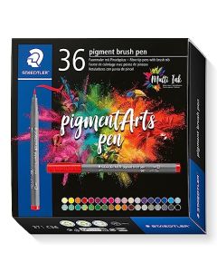 STAEDTLER Pigment Arts - Bolígrafo de pincel (36 unidades, 371 C36)