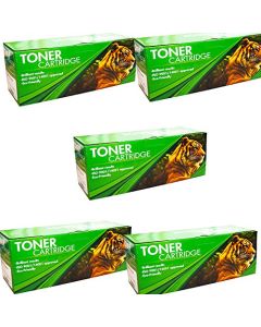 EL TIGRE Cartucho de Toner Genérico HP 83A Compatible con HP Cf283a, M127fn, M201dw, M125a 5 Piezas