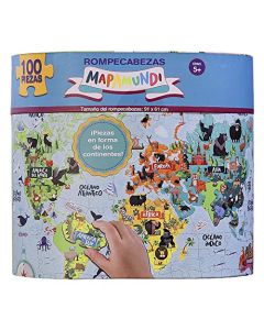 Novelty Rompecabezas para Niños Mapa Mundial Gigante
